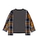 Cotton Jersey x Plaid L/S Shirt