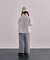 Cotton Dobby Ombre Plaid Pants