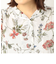 半袖花柄シフォンワンピース