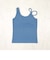 ボーダーパッド付アシメタンクトップ