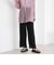 シフォンプリーツストレートパンツ