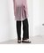 シフォンプリーツストレートパンツ