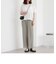 シフォンプリーツストレートパンツ