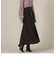 フロントＺＩＰ配色ステッチマーメイドスカート