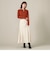 フロントＺＩＰ配色ステッチマーメイドスカート