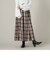 チェックタックフレアスカート