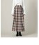 チェックタックフレアスカート
