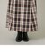 チェックタックフレアスカート