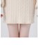 ケーブルニットミニスカート