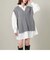 ケーブルニットベスト×シャツチュニックＳＥＴ