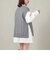 ケーブルニットベスト×シャツチュニックＳＥＴ