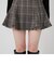 フリンジチェックフレアミニスカート
