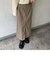 配色ステッチタイトロングスカート