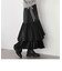 グロッシーアシメフリルティアードスカート