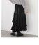 グロッシーアシメフリルティアードスカート
