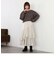 グロッシーアシメフリルティアードスカート