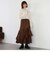 グロッシーアシメフリルティアードスカート