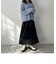 グリッタープリーツロングスカート