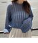 スラッシュケーブルドロストニット