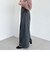 サイドリボンタックワイドパンツ