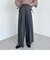 サイドリボンタックワイドパンツ