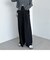 サイドリボンタックワイドパンツ