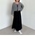メッシュケーブルネップニット
