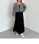 メッシュケーブルネップニット