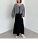 メッシュケーブルネップニット