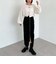 メッシュケーブルネップニット