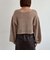 メッシュケーブルネップニット
