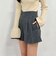 ハイウエストタックショートパンツ