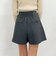 ハイウエストタックショートパンツ