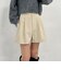 ハイウエストタックショートパンツ