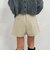 ハイウエストタックショートパンツ