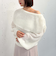モヘアタッチ透かしオフショルニット
