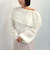 モヘアタッチ透かしオフショルニット