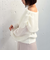 モヘアタッチ透かしオフショルニット
