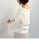 モヘアタッチ透かしオフショルニット