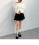 モヘアタッチ透かしオフショルニット