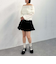 モヘアタッチ透かしオフショルニット
