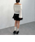 モヘアタッチ透かしオフショルニット