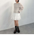 モヘアタッチ透かしオフショルニット