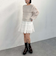 モヘアタッチ透かしオフショルニット