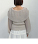 モヘアタッチ透かしオフショルニット