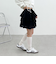 ラッフルフリルティアードミニスカート