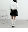 ラッフルフリルティアードミニスカート
