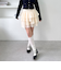 ラッフルフリルティアードミニスカート