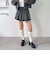 デニムプリーツミニスカート