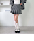 デニムプリーツミニスカート